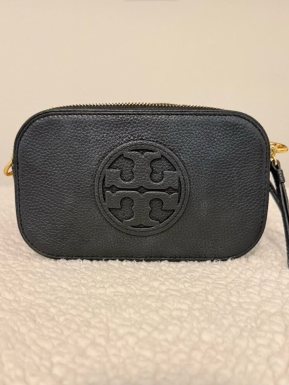 Tory Burch Miller Mini Crossbody - Black Leather